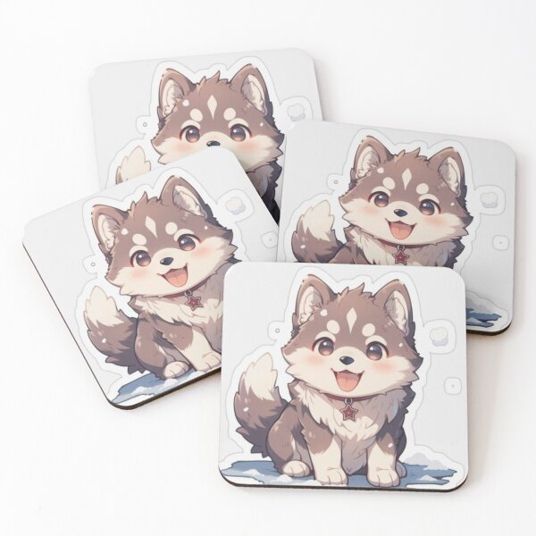 Item preview, cute husky dog drawing designed and sold by NivyasArtistry.