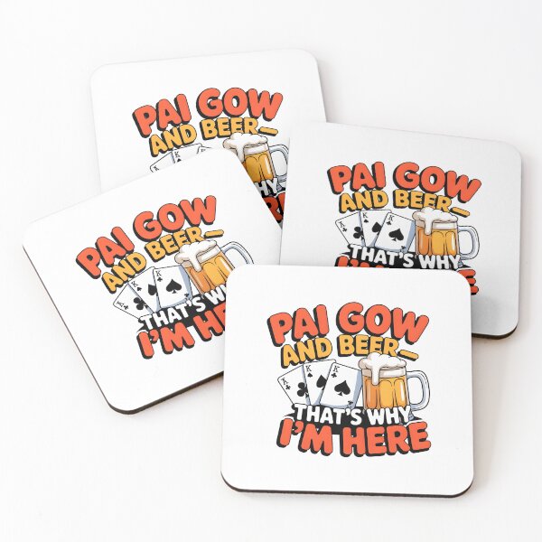 Item preview, Funny Pai Gow Poker and Beer Cartoon Card Casino Vegas Game Gift designed and sold by w1ckerman.