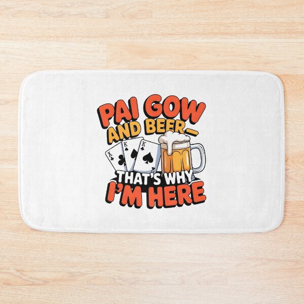 Item preview, Funny Pai Gow Poker and Beer Cartoon Card Casino Vegas Game Gift designed and sold by w1ckerman.