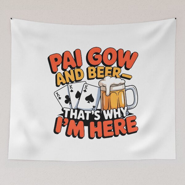 Item preview, Funny Pai Gow Poker and Beer Cartoon Card Casino Vegas Game Gift designed and sold by w1ckerman.