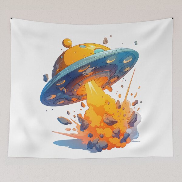 Item preview, Crashed Flying Saucer designed and sold by bapupa.