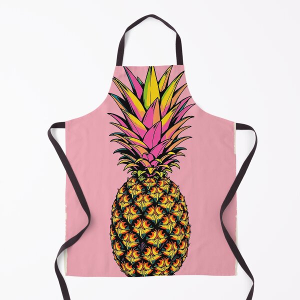 Item preview, Pineapple Pop Art – Retro Fruit Poster on Pink designed and sold by MooLaLa.Store.