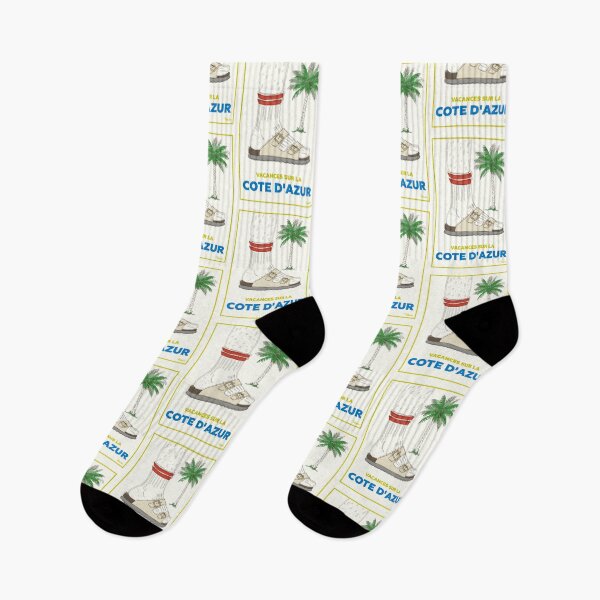 Item preview, Flip-flops and socks on the French Riviera designed and sold by petiteToulon.