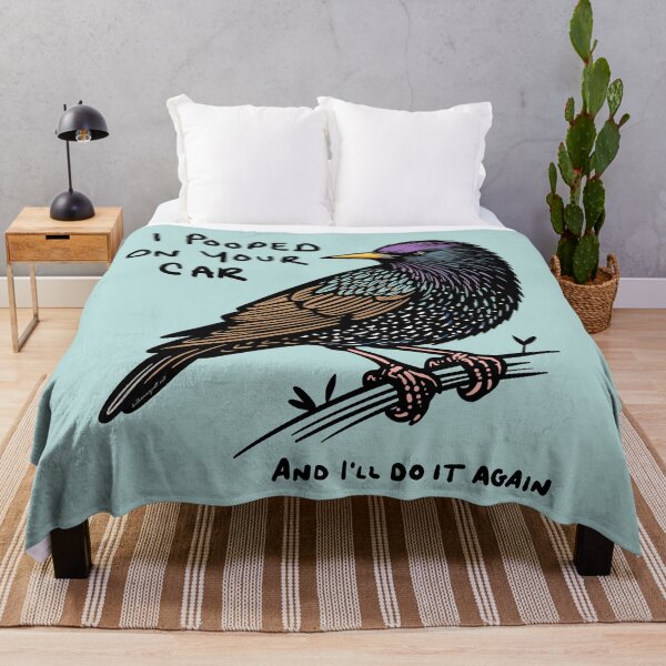 Item preview, Starling I Pooped On Your Car Funny Bird designed and sold by KilkennyCat Art.