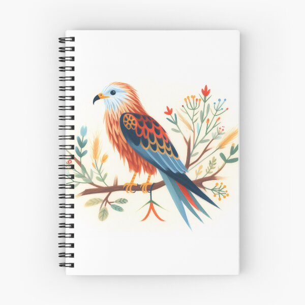 Item preview, Red Kite - Watercolour Folk Art by heidiannemorris © designed and sold by FOLK ART FUSION by heidiannemorris.