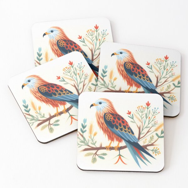 Item preview, Red Kite - Watercolour Folk Art by heidiannemorris © designed and sold by FOLK ART FUSION by heidiannemorris.