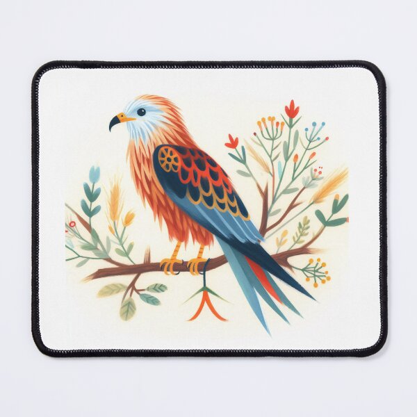 Item preview, Red Kite - Watercolour Folk Art by heidiannemorris © designed and sold by FOLK ART FUSION by heidiannemorris.