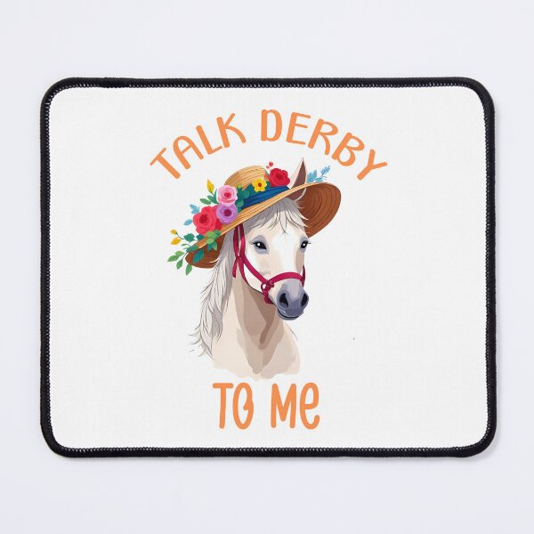 Item preview, Talk Derby To Me Funny Floral Horse designed and sold by FurrFunPrints.