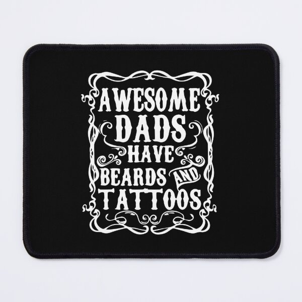 Item preview, Awesome dads have tattoos and beards designed and sold by Scaryzz.