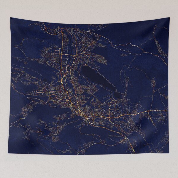 Item preview, Tbilisi, Georgia Map - City At Night designed and sold by deMAP.