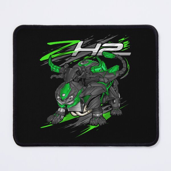 Item preview, Kawasaki ZH2 2021-2022 (Metallic Diablo Black & Golden Blazed Green) for Motorcycle Riders designed and sold by MotoApparelHub.