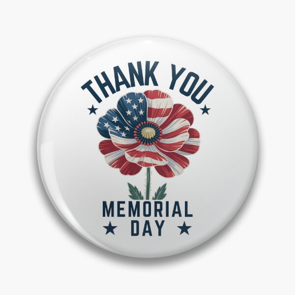 Item preview, Memorial Day American Flag Flower: Thank You Remembrance Art designed and sold by elynne9.
