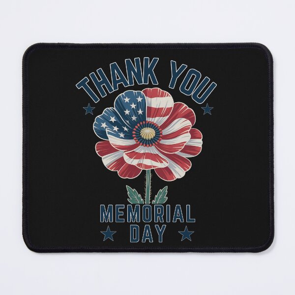 Item preview, Memorial Day American Flag Flower: Thank You Remembrance Art designed and sold by elynne9.