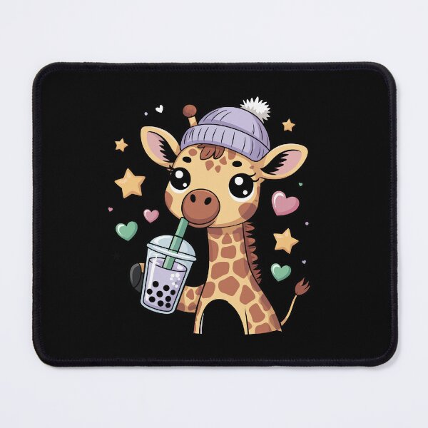 Item preview, giraffe with bubble tea designed and sold by jkrphoto.