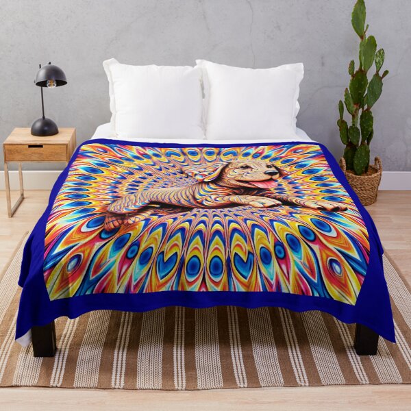 Item preview, Hypnotic Optical Illusion Dog - Psychedelic Art designed and sold by Design by Anthony .