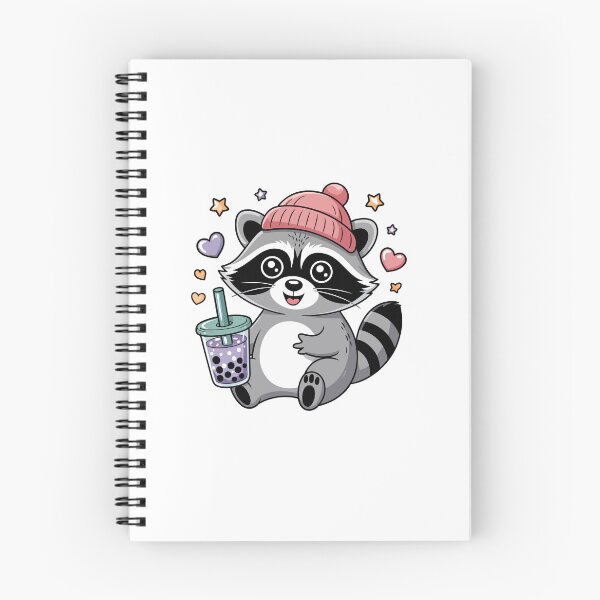 Item preview, mapache con té de burbujas designed and sold by jkrphoto.