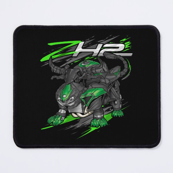 Item preview, Kawasaki ZH2 2025 (Emerald Blazed Green & Metallic Matte Graphenesteel Gray) for Motorcycle Riders designed and sold by MotoApparelHub.