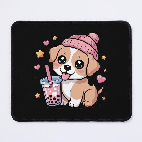Item preview, puppy  with bubble tea  designed and sold by jkrphoto.