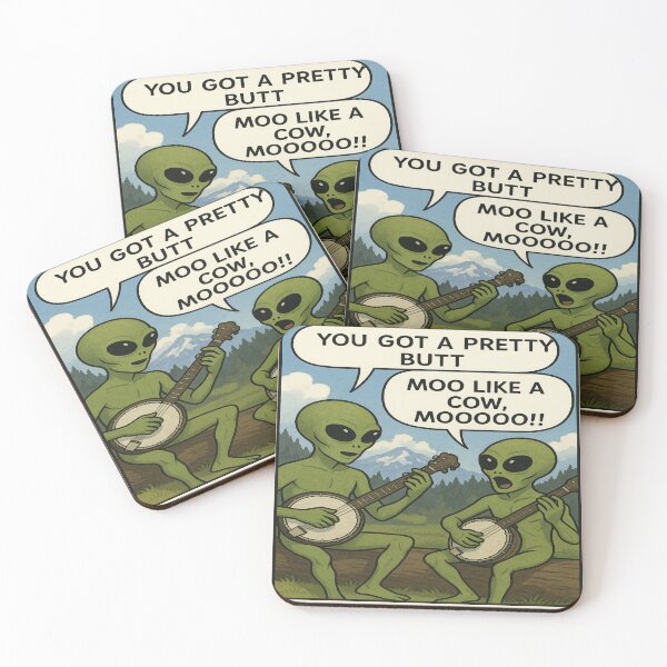 Item preview, Dueling Banjos with Aliens designed and sold by Abducted Treasures.