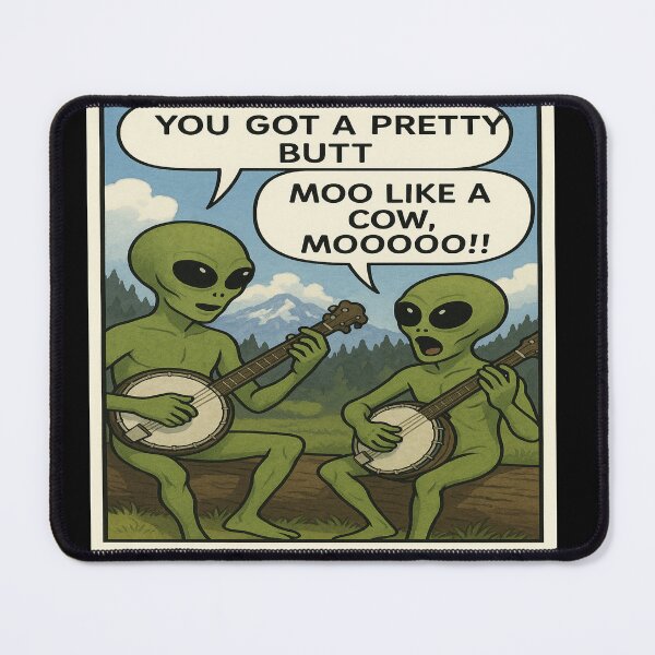 Item preview, Dueling Banjos with Aliens designed and sold by Abducted Treasures.