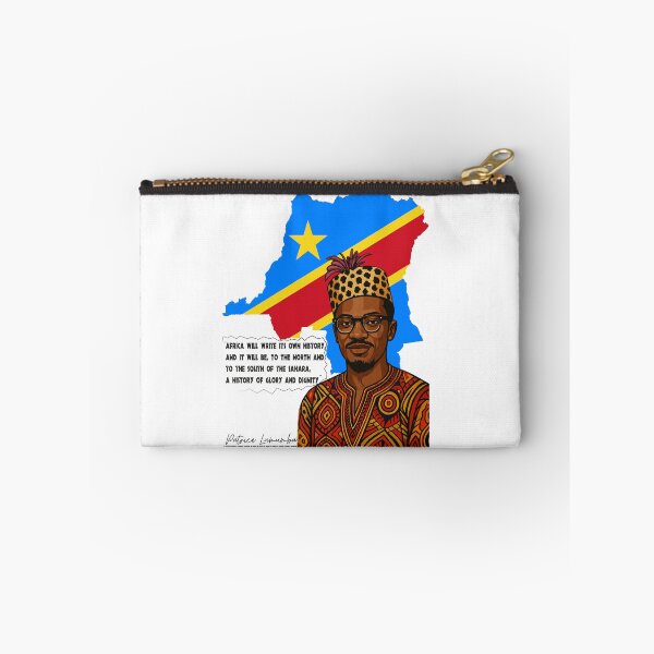 Item preview, Patrice Lumumba Quotes, African fabric portrait, Free Congo designed and sold by Youngkev-arts.