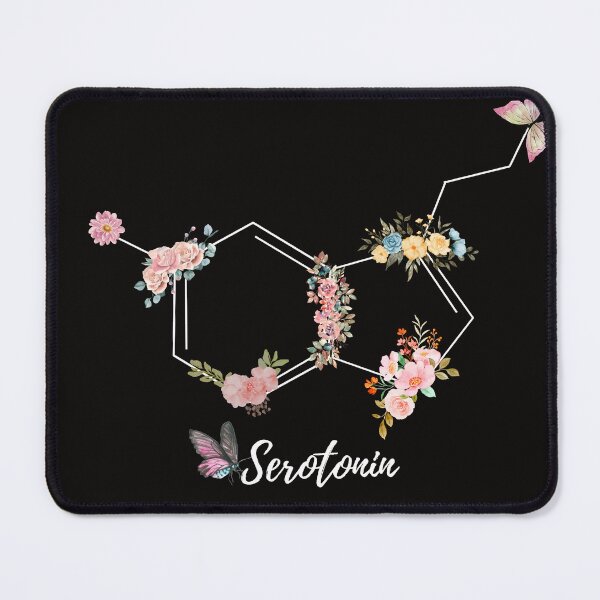 Item preview, Floral Serotonin Molecule – Dark Aesthetic Happy Vibes” designed and sold by Mukadam_13.