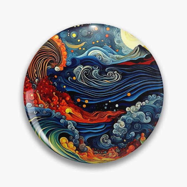 Item preview, Storm waves at night designed and sold by George Hutton Hunter.