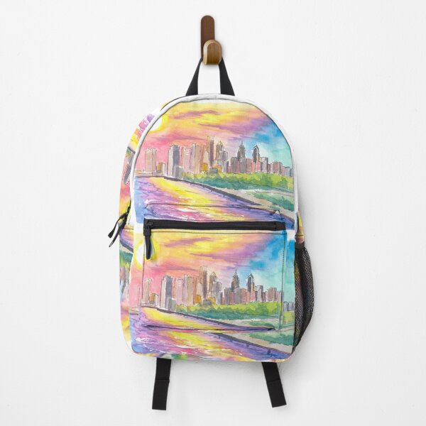 Item preview, Philadelphia PA Impressive Skyline Colorful Sunset Mood designed and sold by artshop77.