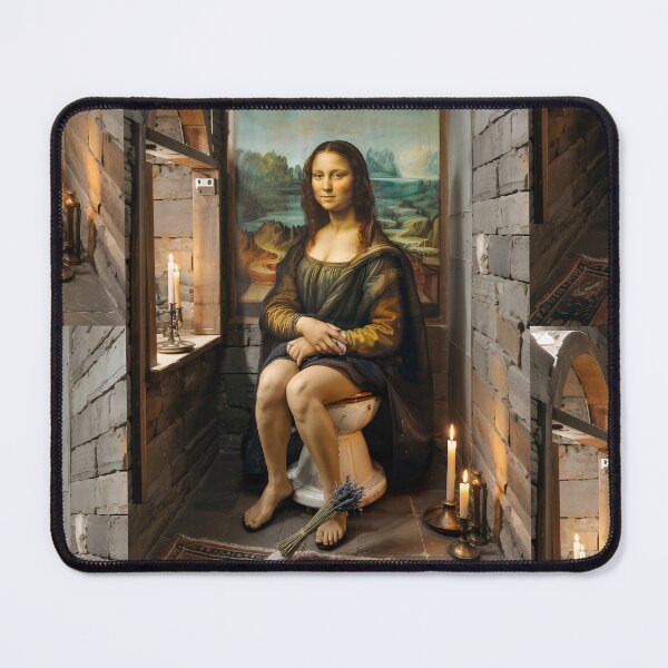 Item preview, Mona Lisa on the Throne – Classical Art with a Bathroom Twist designed and sold by Sepinik.
