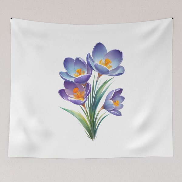 Item preview, Blue Crocus (Crocus vernus) designed and sold by HOMETOWN86.