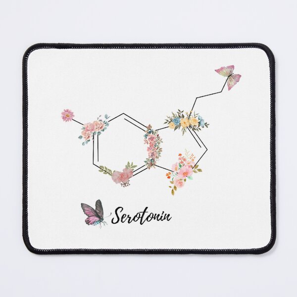 Item preview, “Floral Serotonin Molecule – Clean & Cute Chemistry Vibes” designed and sold by Mukadam_13.