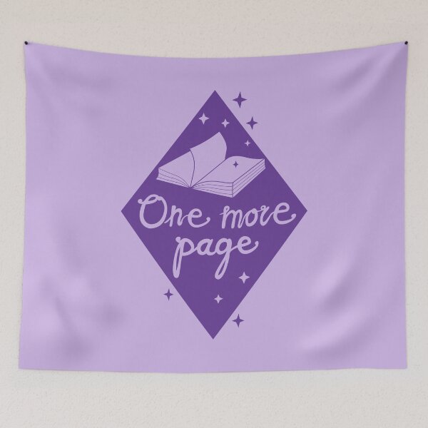 Item preview, One More Page - Book Lover Design designed and sold by LellsCreates.