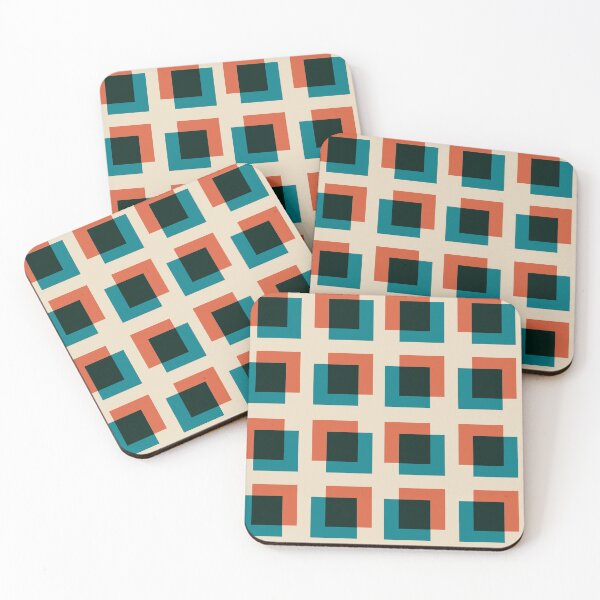 Item preview, Translucent squares and vintage colors. designed and sold by Peach-Bloom.