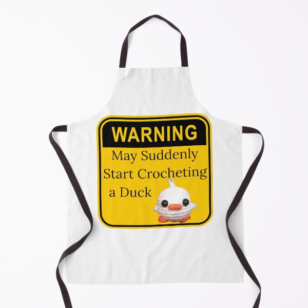 Item preview, Warning: May Suddenly Start Crocheting a Duck designed and sold by Kindred & Thistle.