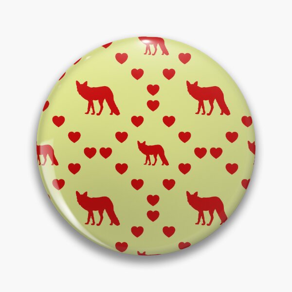 Item preview, Fuchs Nahtloses Herzmuster Fox Modèle de cœur sans couture Fox Seamless Heart Pattern Modello di cuore senza cuciture Fox designed and sold by TheIconSmith.