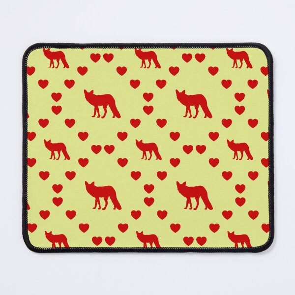 Item preview, Fuchs Nahtloses Herzmuster Fox Modèle de cœur sans couture Fox Seamless Heart Pattern Modello di cuore senza cuciture Fox designed and sold by TheIconSmith.