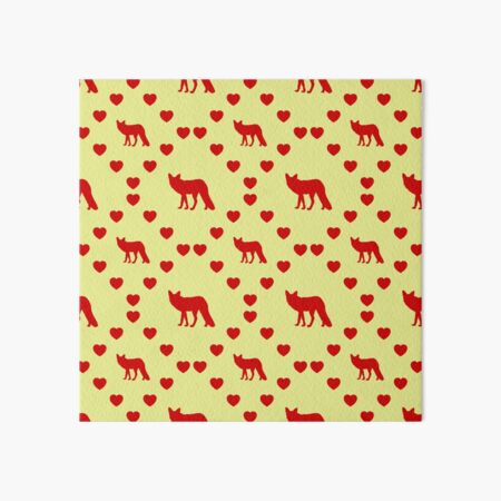 Artikel-Vorschau von Fuchs Nahtloses Herzmuster Fox-Cœur-Sans-Couture-Modell Fox Seamless Heart Pattern Cuore-Senza-Cuciture-Fuchs-Muster, designt und verkauft von TheIconSmith.