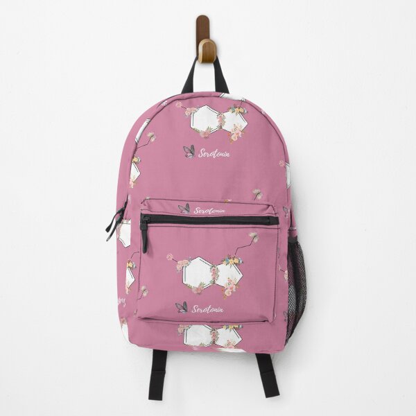 Item preview, “Serotonin Molecule – Pink Floral Mental Health Boost” designed and sold by Mukadam_13.