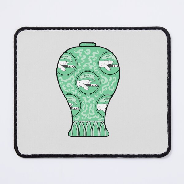 Item preview, Korean antique pottery design with a cute cat designed and sold by Dalbongju.
