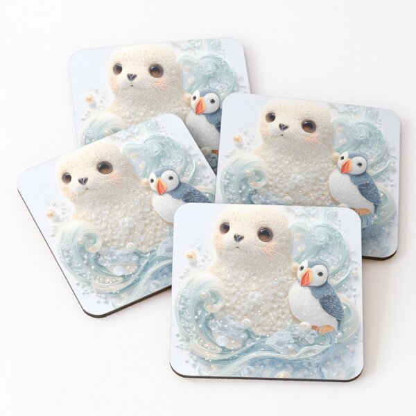 Item preview, Kawaii polymer , ultra-detailed. An adoreable plump baby seal designed and sold by wonderisland.