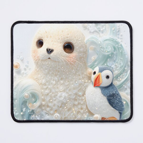 Item preview, Kawaii polymer , ultra-detailed. An adoreable plump baby seal designed and sold by wonderisland.