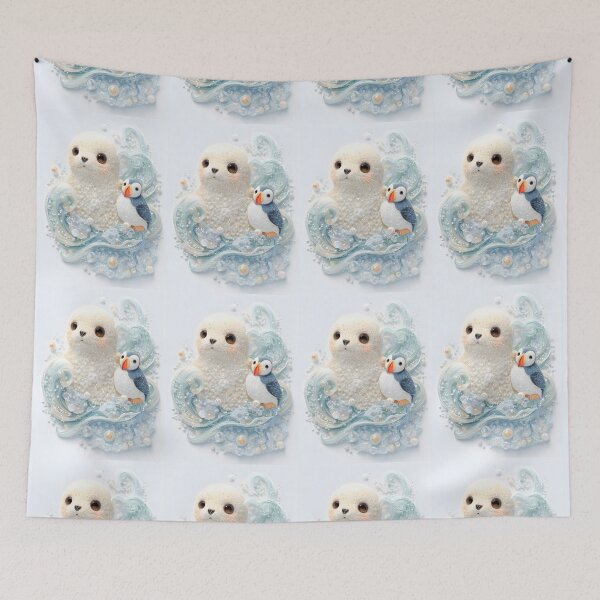 Item preview, Kawaii polymer , ultra-detailed. An adoreable plump baby seal designed and sold by wonderisland.