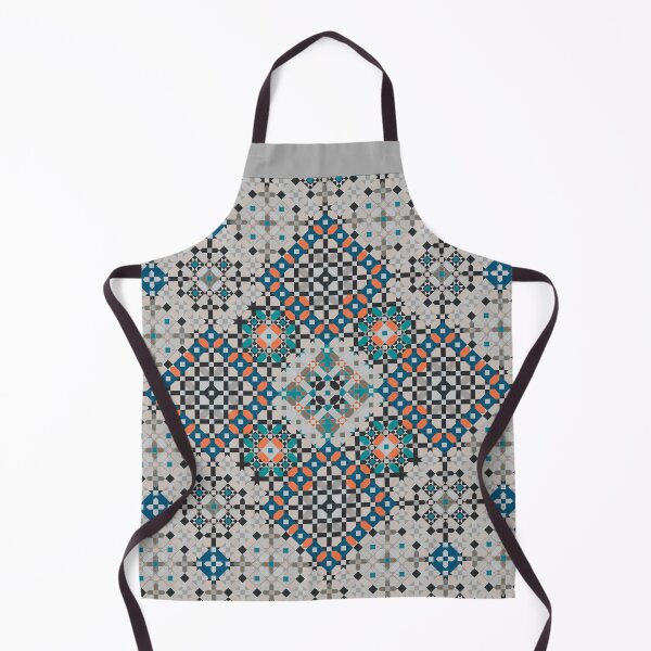 Item preview, The Four Squares: Grey and Red Mosaic Design designed and sold by Tarjiart.