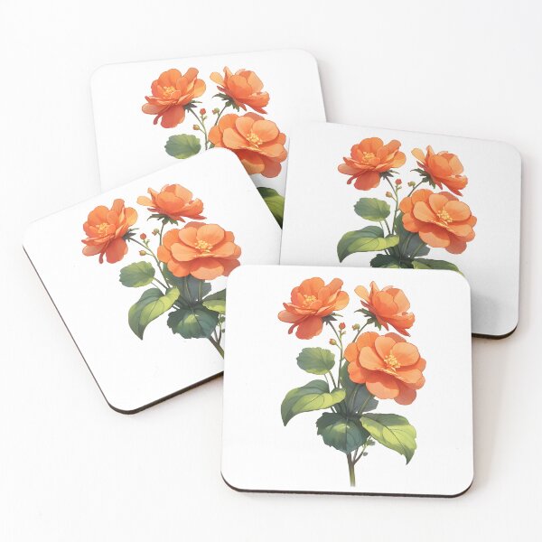 Item preview, Orange Begonia designed and sold by HOMETOWN86.
