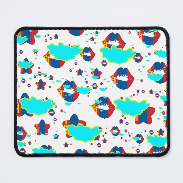 Item preview, Mongolia Montage With Country Shape Stars And Flag Overlays | Mongolie Montage avec superposition de drapeaux et d'étoiles|Mongolei Montage mit Country Shape Stars und Flaggen Overlays designed and sold by TheIconSmith.