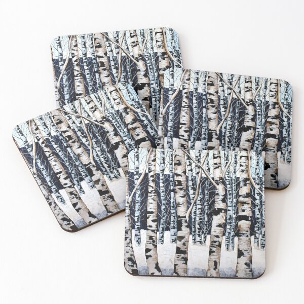 Item preview, Winter Birch Trees designed and sold by vincent bolognini.