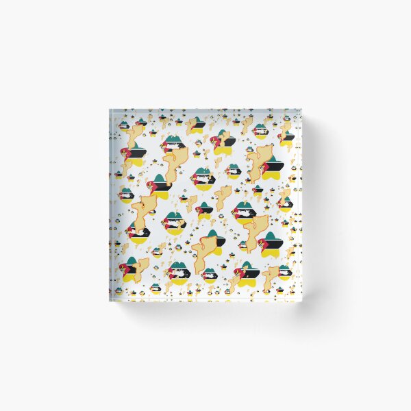 Item preview, Mozambique Montage With Country Shape Stars And Flag Overlays | Mozambique Montage avec Overlays Country Shape Stars And Flag|Mosambik Montage mit Country Shape Stars und Flaggen Overlays designed and sold by TheIconSmith.