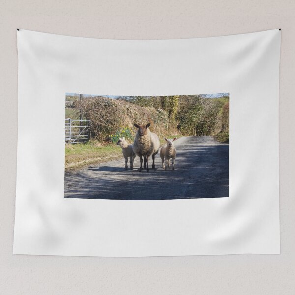 Item preview, Country Stroll – Ewe and Lambs on a Spring Lane designed and sold by Jenny Burrows.