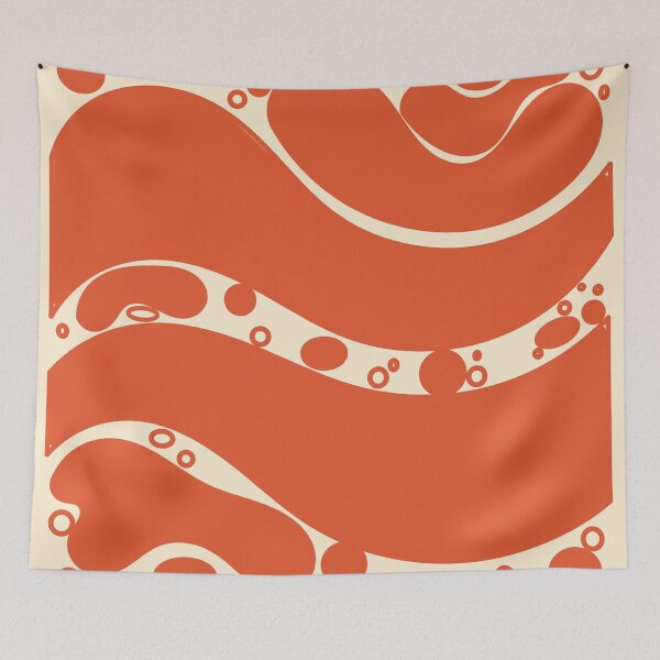 Item preview, Abstract wave(orange ) designed and sold by Navkriti.