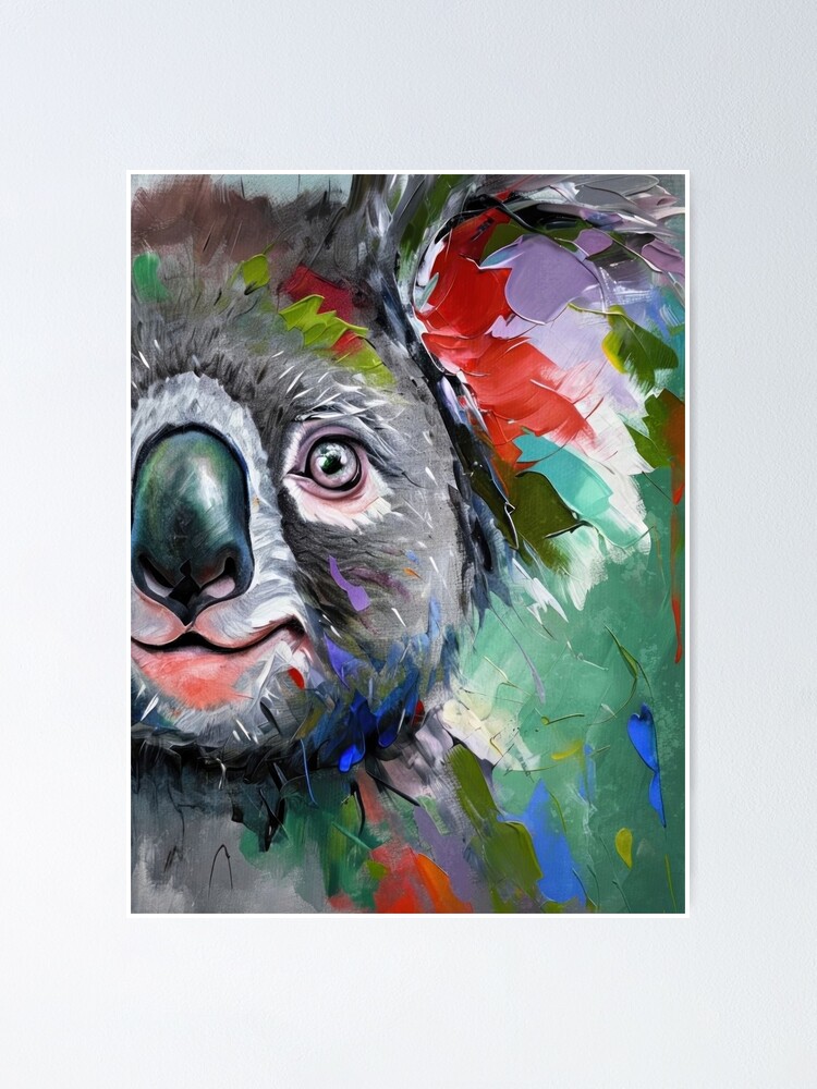 Thumbnail 1 of 3, Poster, Whimsical Koala Colors designed and sold by caracatita75.